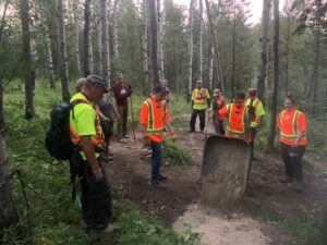 Trail Maintenance event with Bragg Creek Trails in 2020